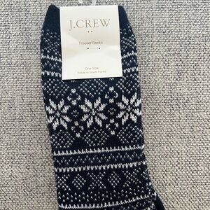 J. Crew Navy Trouser Socks (Brand new)